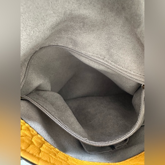 Vince Camuto Lamb Leather Crossbody Bag - Cory - Sunglow - Picture 13 of 16